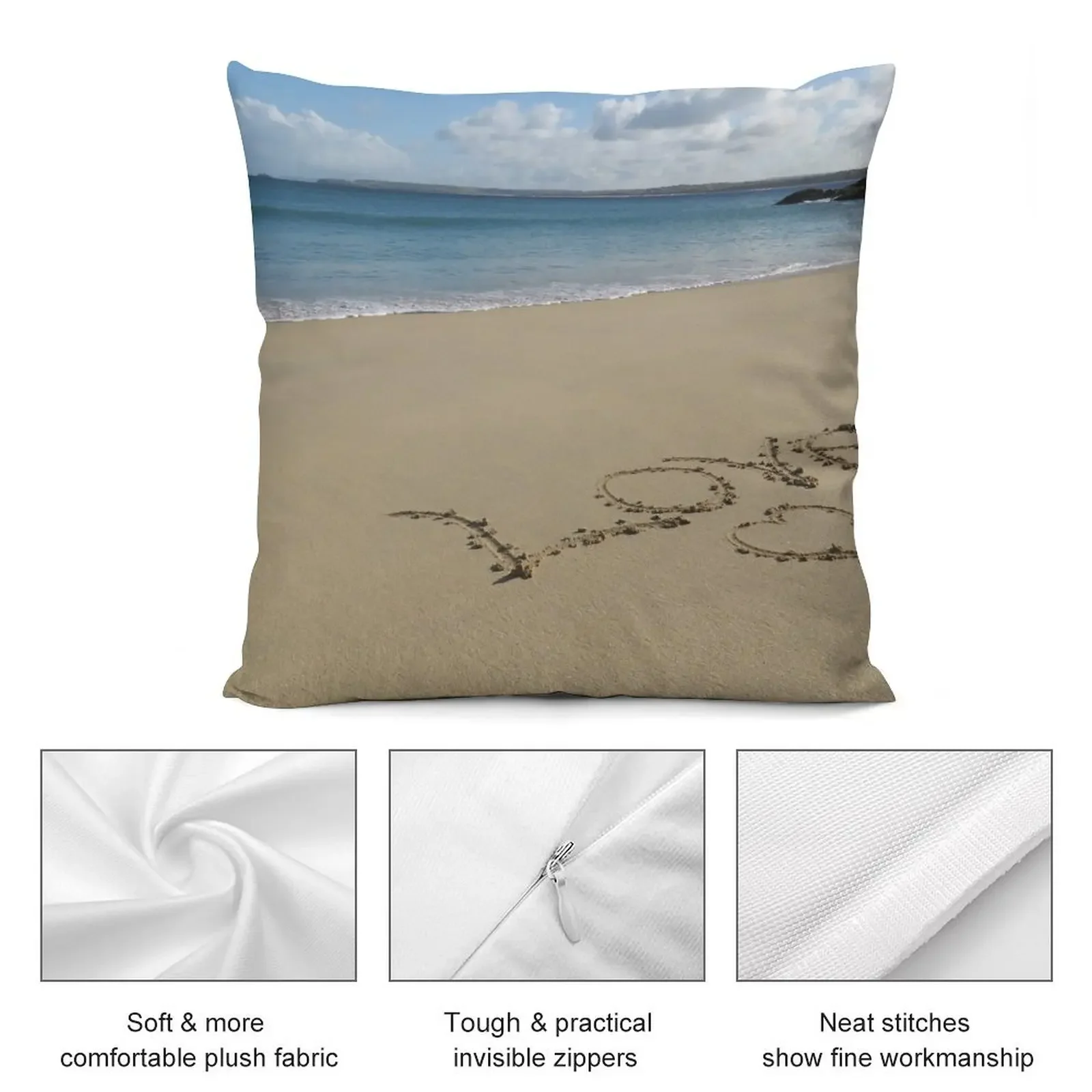 Porthminster Beach in St Ives Cornwall Декоративная подушка Осенняя наволочка Декор подушки