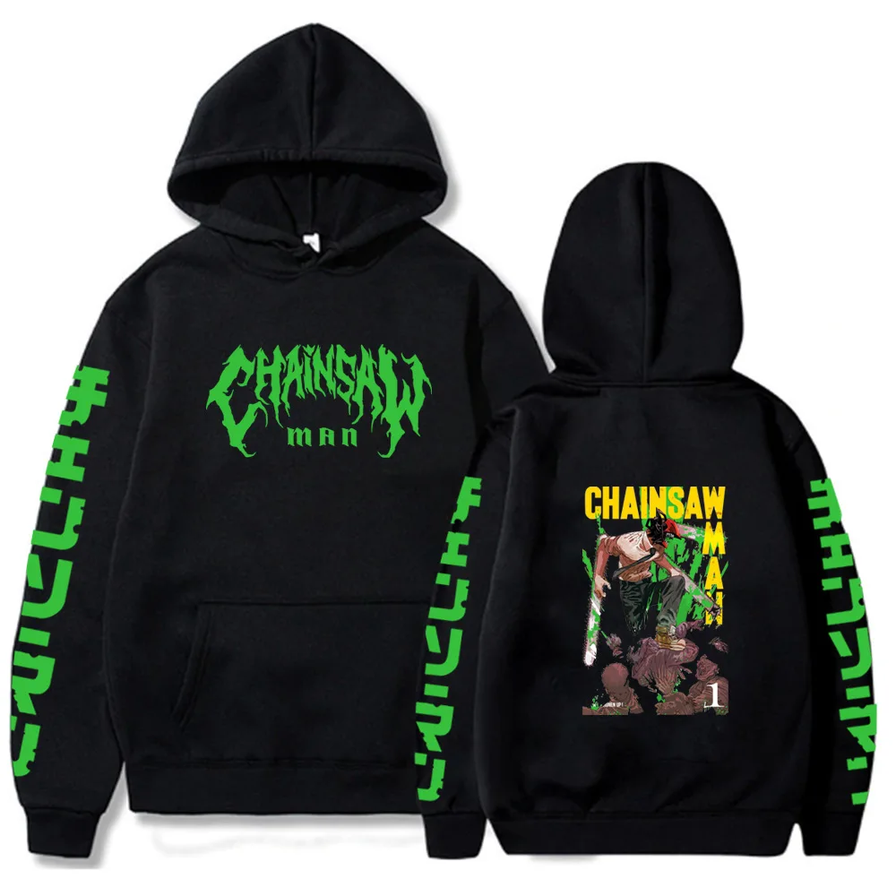

Mens Hoodies Chainsaw Man Hoodies Men Japan Anime Pullover Sweatshirt Manga Denji Print Hooded Hip Hop Streetwear Clothes Unisex