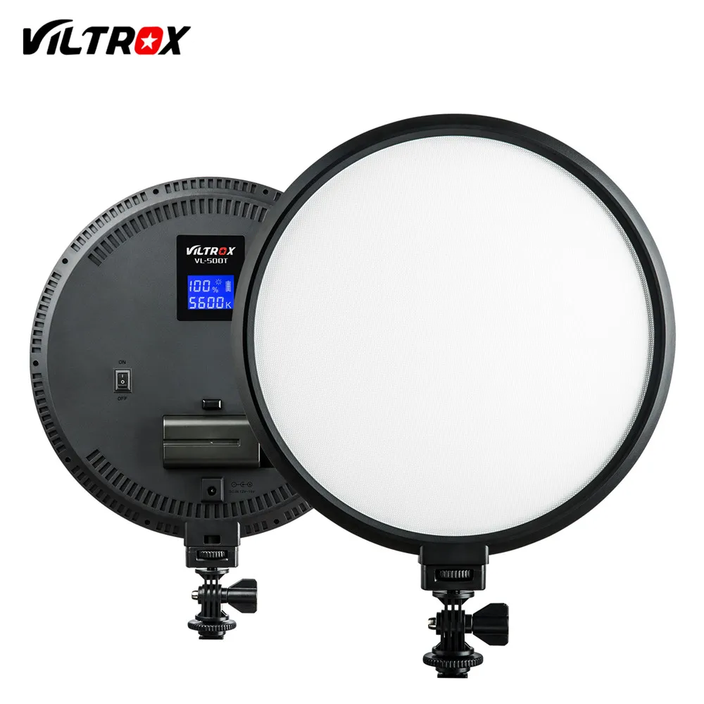 

Viltrox VL-500T 25 Вт светодиодный ная лампа для студийной видеосъемки Тонкий двухцветный комплект с регулируемой яркостью для фотосъемки YouTube Video ...