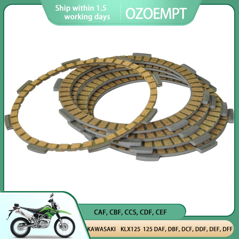 Фибрирующая пластина сцепления OZOEMPT, применим к KAWASAKI KLX125 DAF, DBF, DCF, DDF, DEF, DFF D-Tracker 10-15 fcc, CBF, CCS, CDF, CEF