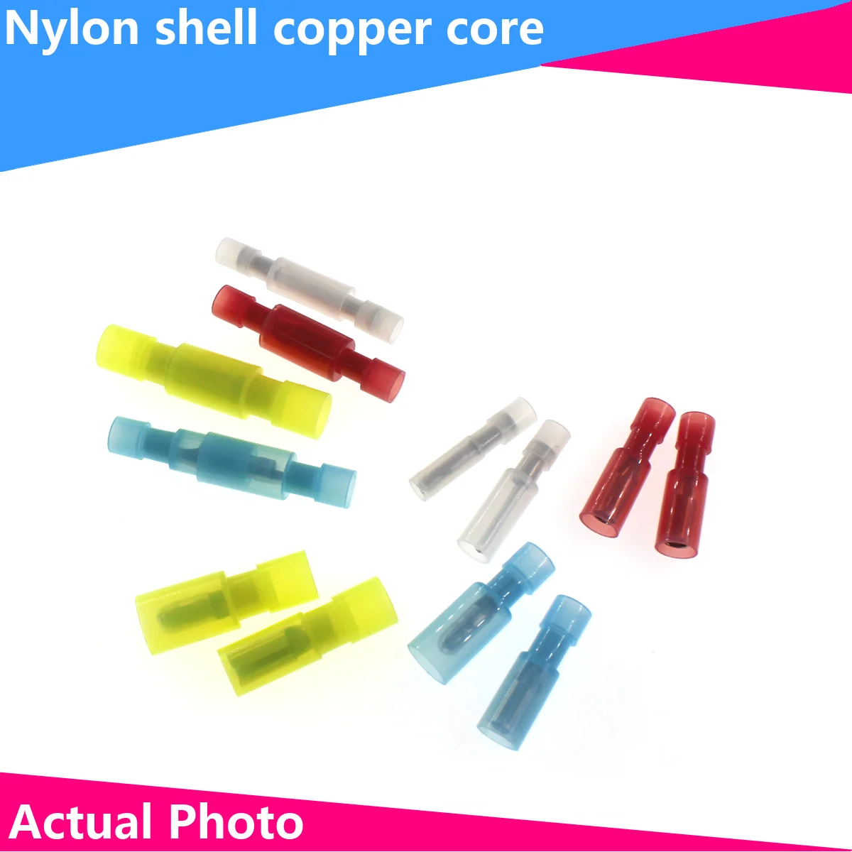 

10PCS FRFNY MRFNY Bullet Shaped NYLON brass Female Male Insulating Joint Wire Connector Electrical Crimp Terminal FRFNY+MRFN