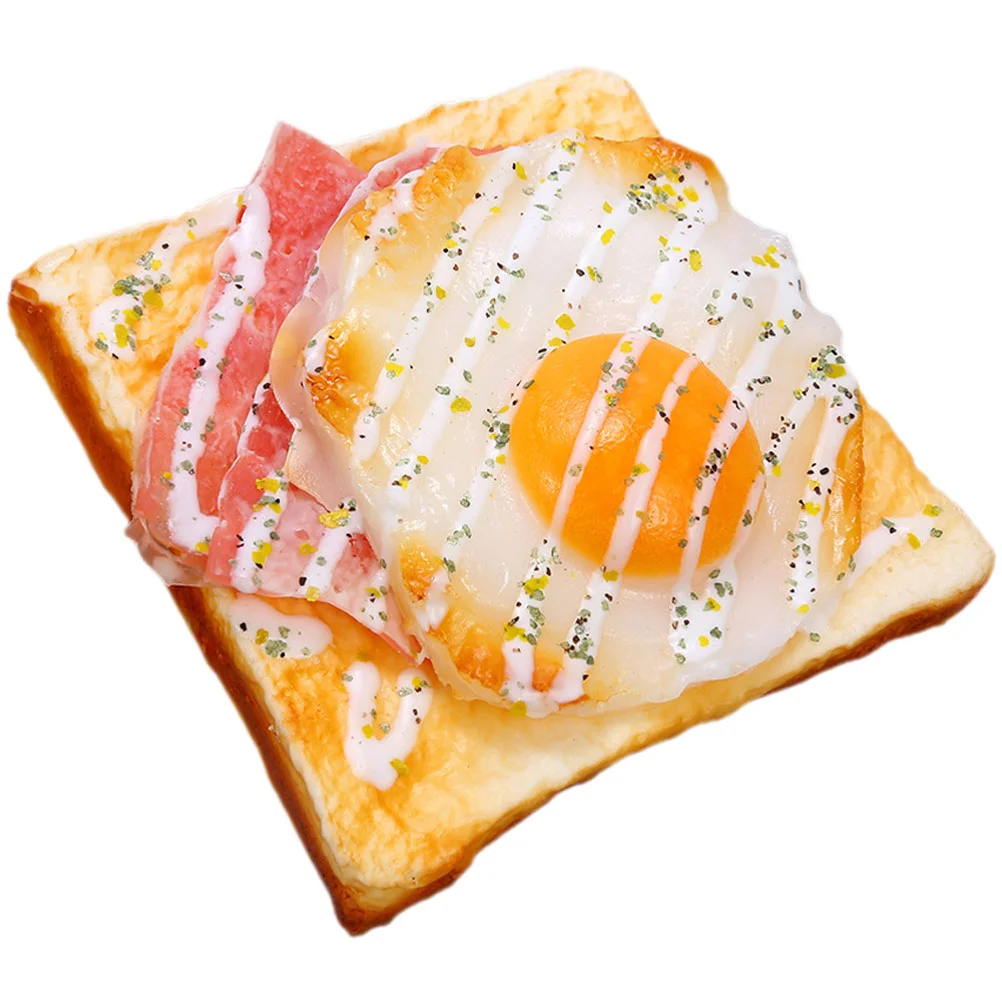 

Toy Model Kitchen Prop Toast Decor Fake Bread for Shop Display Kitchen
