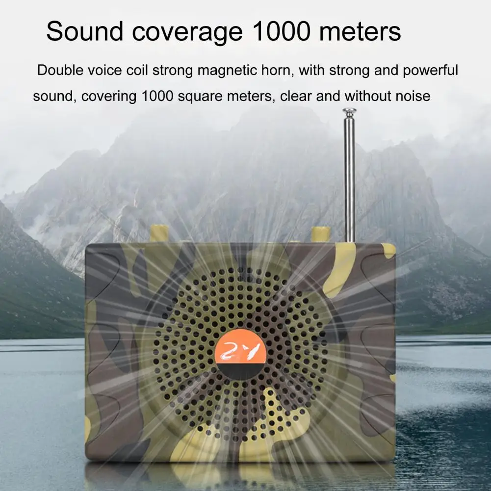 

Useful Loudspeaker USB/TF Playback Voice Amplifier Camouflage Bluetooth-compatible Electric Hunting Speaker Amplify