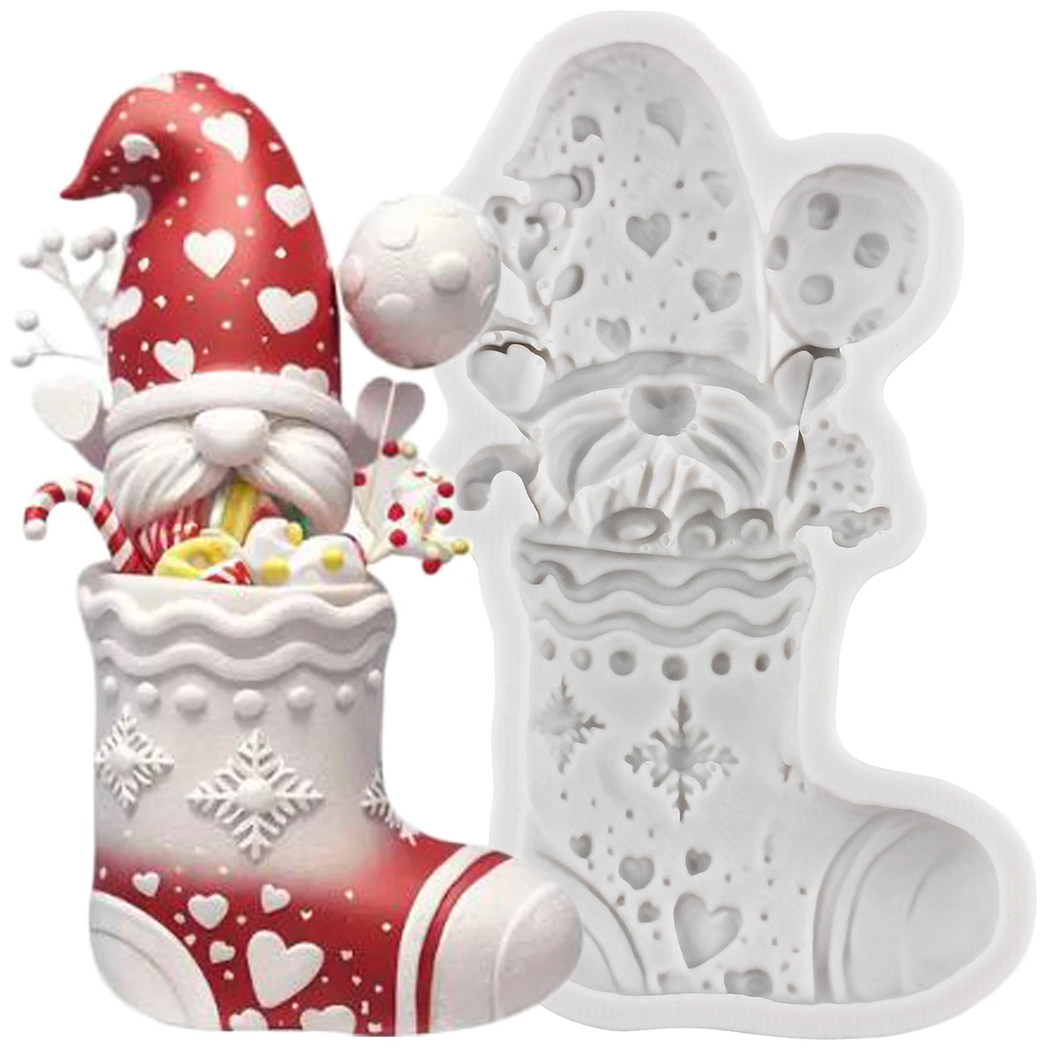 

Силиконовые формы для рождественской помадки Mujiang