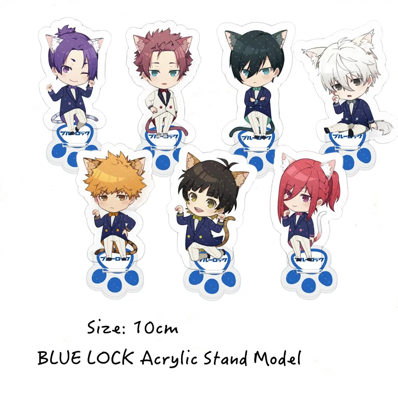 

Blue Lock Cat Tail Series Acrylic Stand Nagi Seishiro Mikage Reo Anime Keychain Women Collection Display Ornament Accesorios