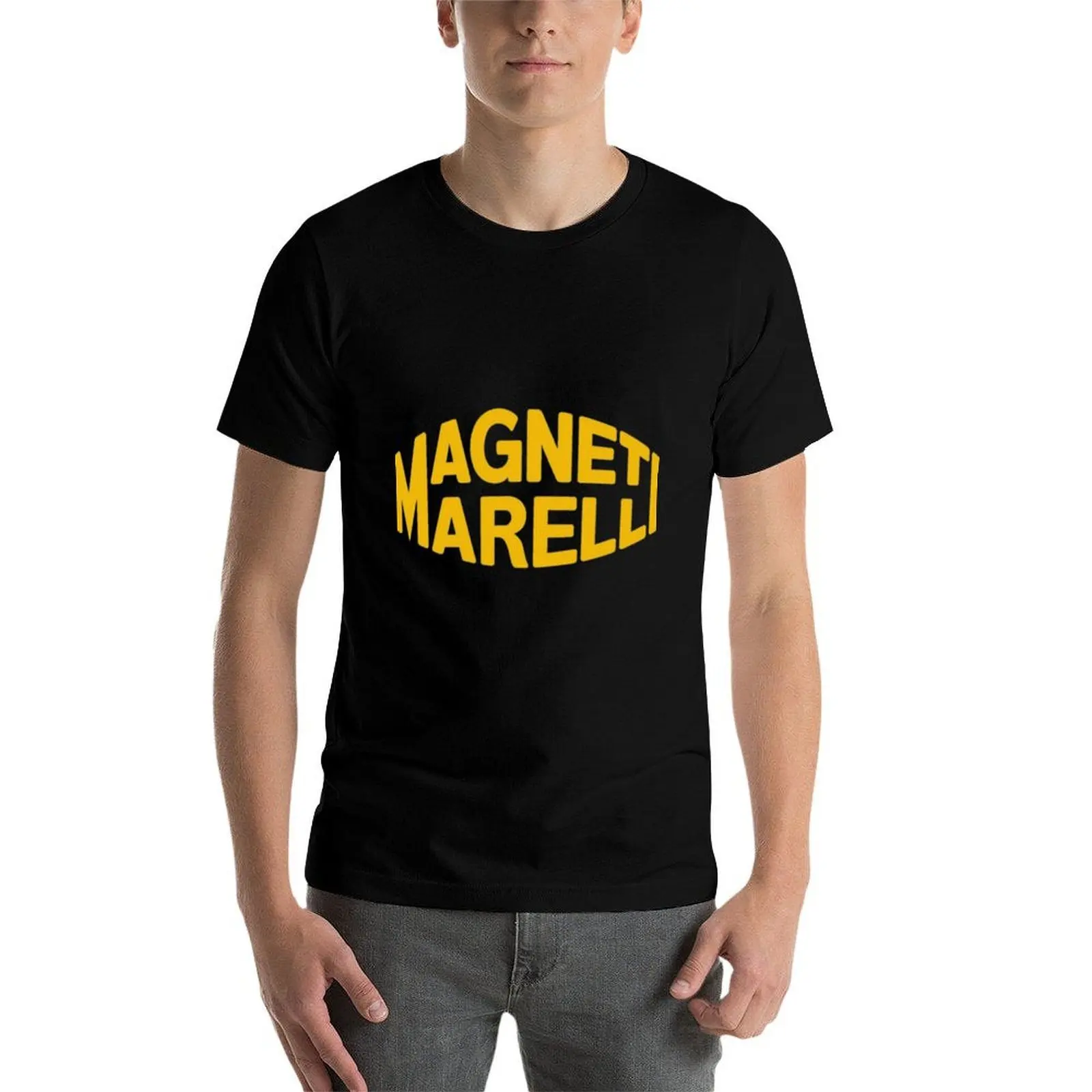 Фото Футболка Magneti Marelli с винтажным принтом и круглым вырезом №4