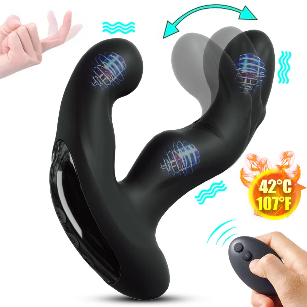 Анальный вибратор для мужчин массажер простаты нагревающаяся Анальная пробка