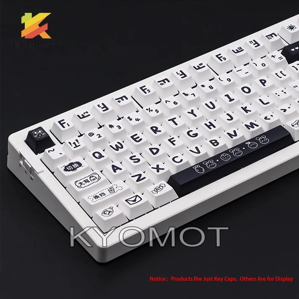 KYOMOT 146 клавиш Питер Кролик тематические колпачки клавиши PBT краситель-суб DIY