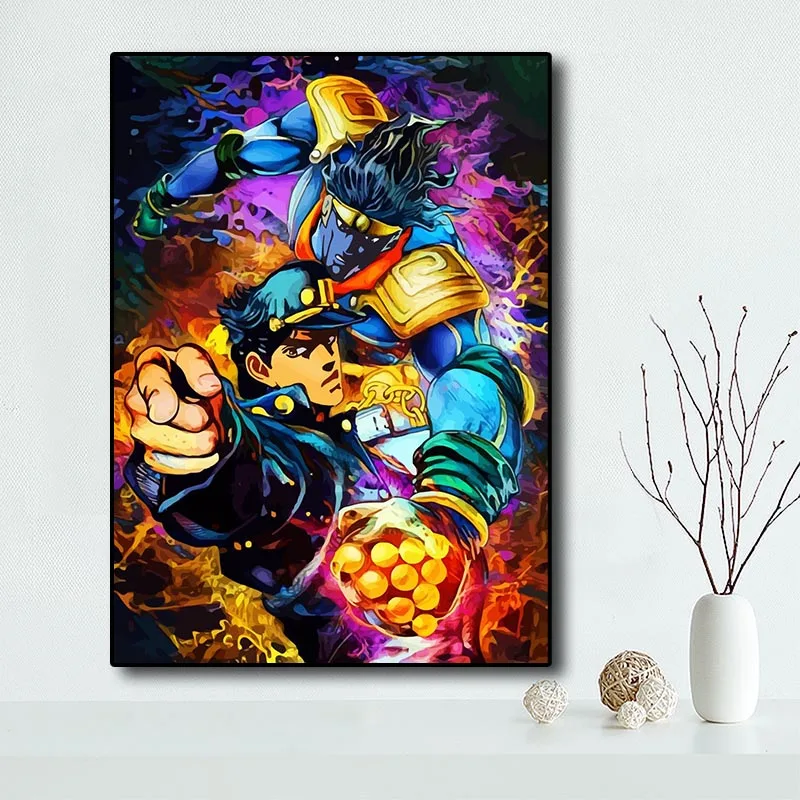Постер классический аниме Невероятные приключения Джоджо декоративный постер с