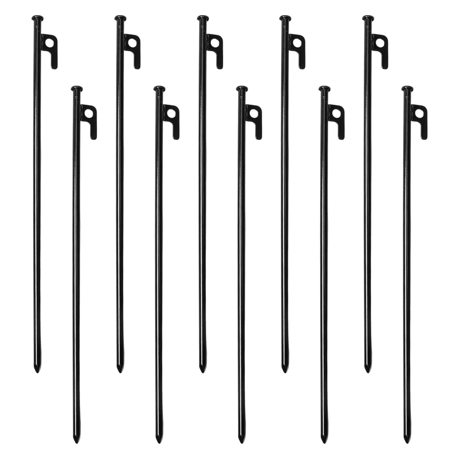 

Tent Pegs Steel Ground Tent Peg For Yard Ground Lawn Heavy-Duty Metal Tent Anchor Stake For Camping Tents 8 Pieces
