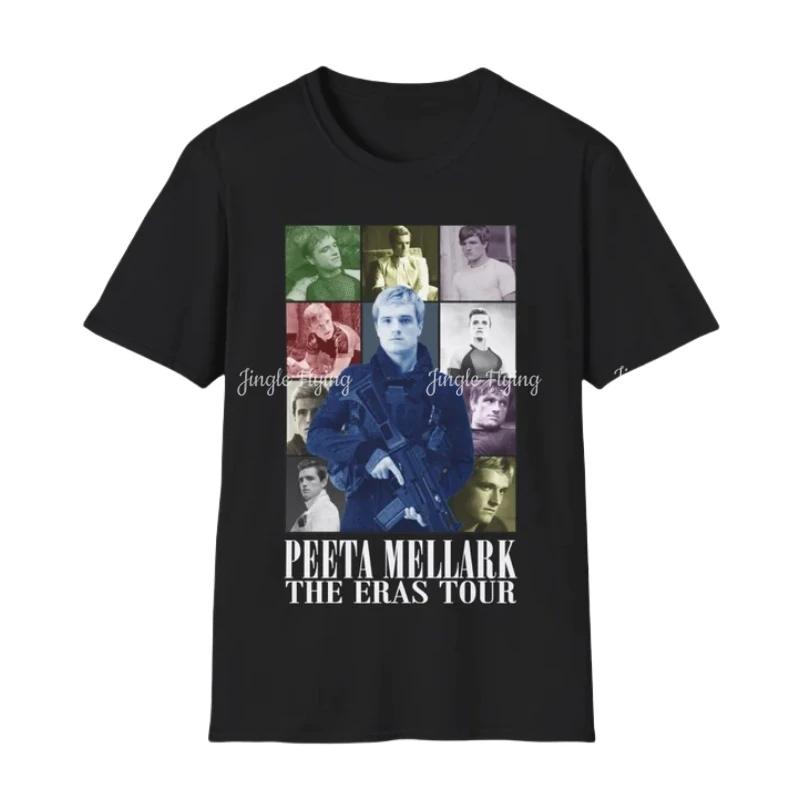 Винтажная футболка унисекс Peeta Mellark Eras Tour в мягком стиле 90-х с графическим принтом
