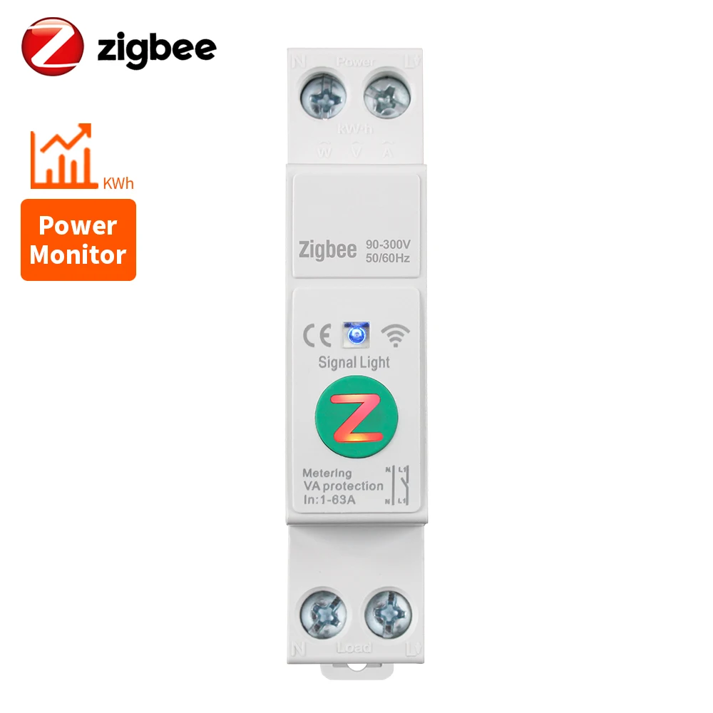 

Умный выключатель Tuya MHDLQ-01 WiFi/Zigbee 63A