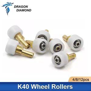 12 шт.лот K40 Комплект Колесных роликов с креплением на головке, лазерный гравер для CO2 мини лазерного штампа, гравировально- режущий станок