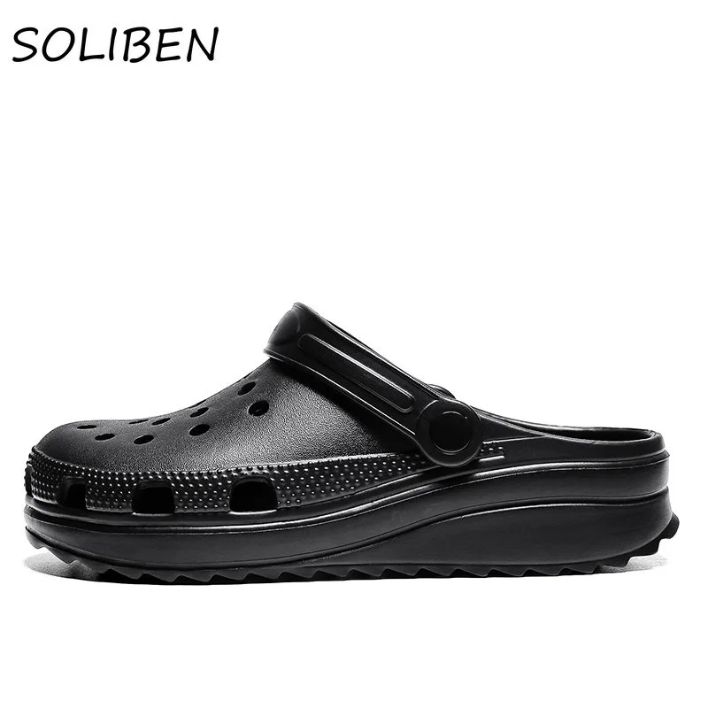 

New Arrival Men's Summer Shoes Men Slippers Garden Shoes Light Breathable Man Flip-flop Beach Sandals Non-slip In Home