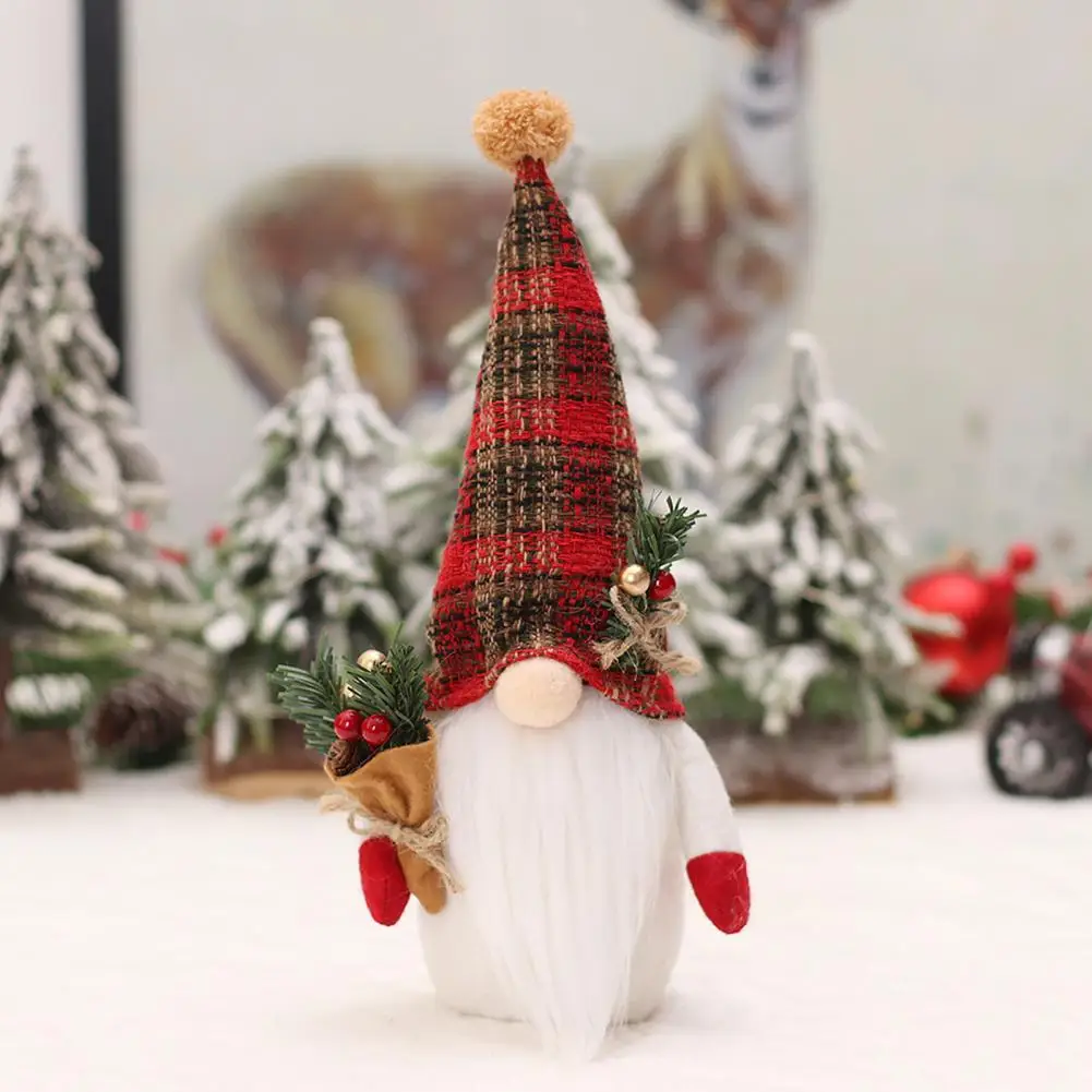 

Good Knitted Hat Gifts Xmas Tabletop Stuffed Faceless Gnome Christmas Stuffed Ornament Christmas Decoration Doll