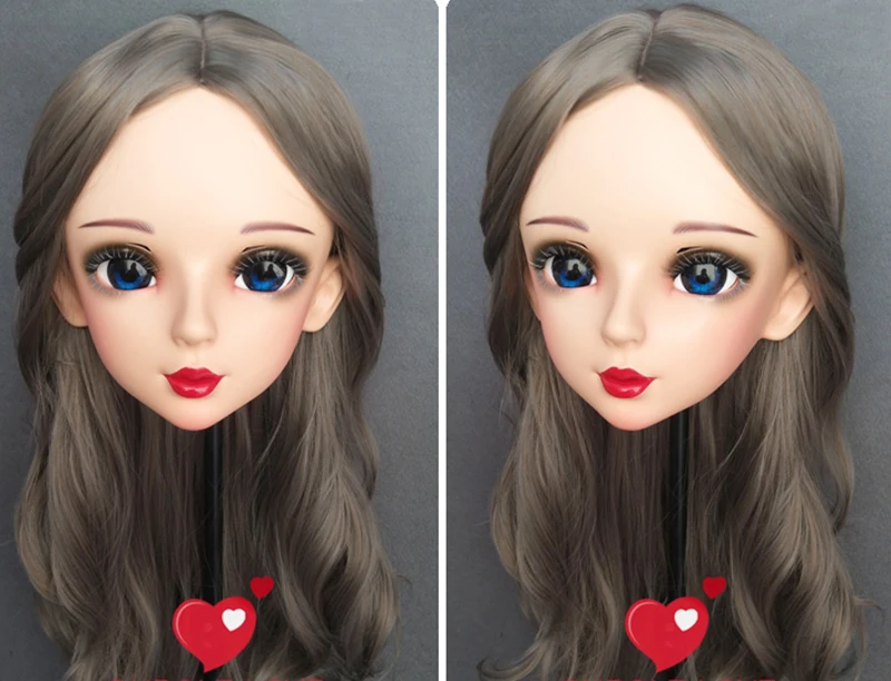 (Ши-10) Женская милая девушка Смола Половина головы Кигуруми BJD Глаза Crossdress Косплей Японское аниме Ролевая маска Лолиты с глазами и париком (art.: 3920d2b3def82) - 3920d2b3def82