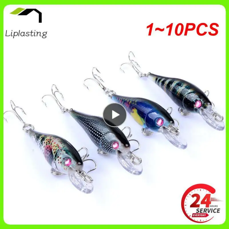 

1~10PCS WDAIRENlot Crankbaits Fishing Lures Wobblers Crank Hard Baits Painting Series for Fishing Topwater Artificial Bass Pesca