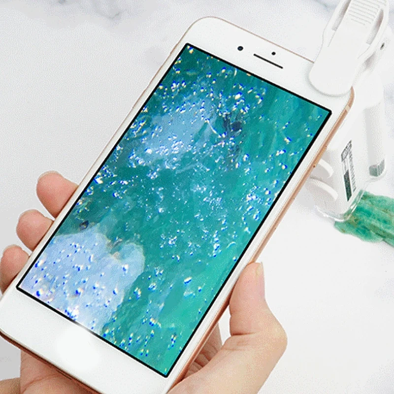 Карманный микроскоп Z-oom со светодиодной подсветкой 100X-150X Портативный Ювелирные