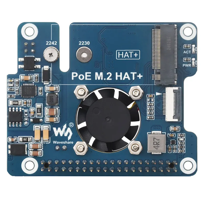 Фото Плата расширения питания Raspberry Pi 5 ETH Ethernet PoE с разъемом PCIe для M.2 NVMe SSD №4