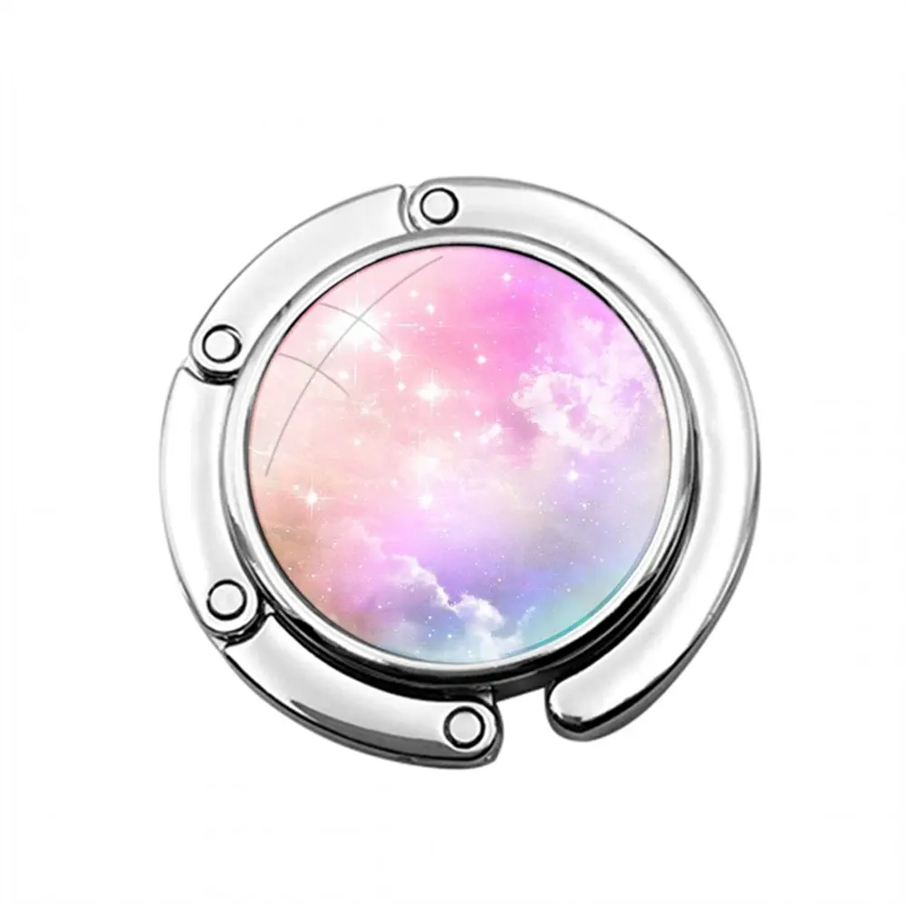 Милый искусственный складной кошелек с рисунком облаков крючок для женского