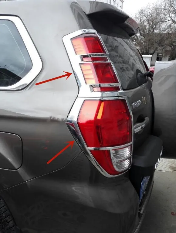 

For Haval H9 2015-2020 ABS Chrome Headlight Rear tail light Rear fog light decorative frame Anti-scratch protectionCar styling