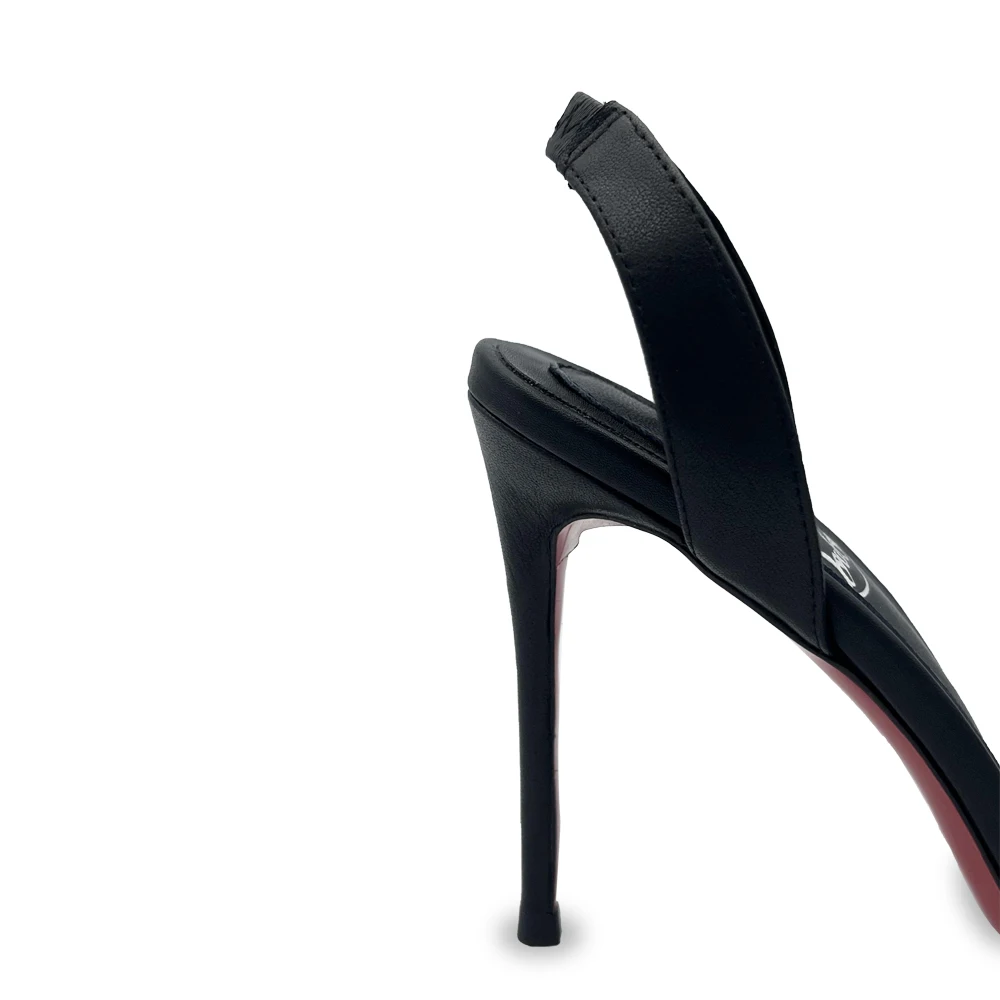 Luxury Designer Sandals High Heels Red Bottom Open Toe Slingback Stiletto Heels Sexy Women Wedding Party Dress Shoes