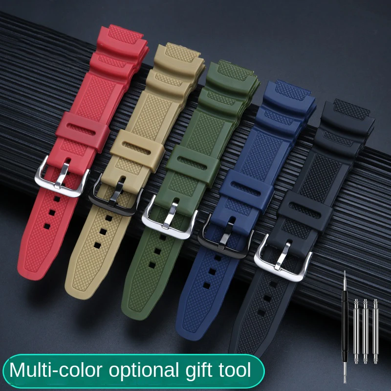 Фото Ремешок для часов Casio 18 мм W-218H/219H SGW300/400 A158/168 F-108WH WH-215/W-215, модифицированный, спортивный, водонепроницаемый, сменный №3