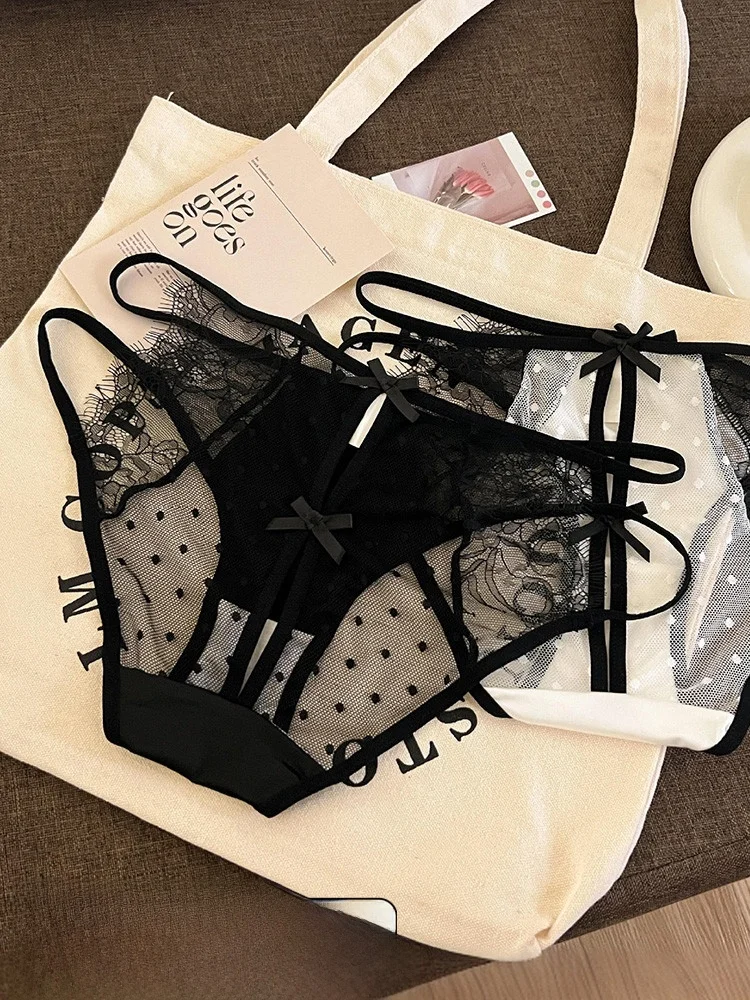 Белый чай кошка чистые ресницы кружевное нижнее белье с хипрым дизайном женские