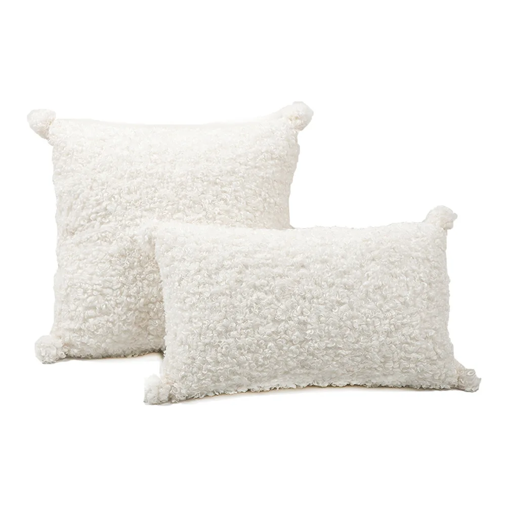 

FC69|Chair Back Cushion Cover Pillow Cover Plush Soft Back Cushion Cover 2
