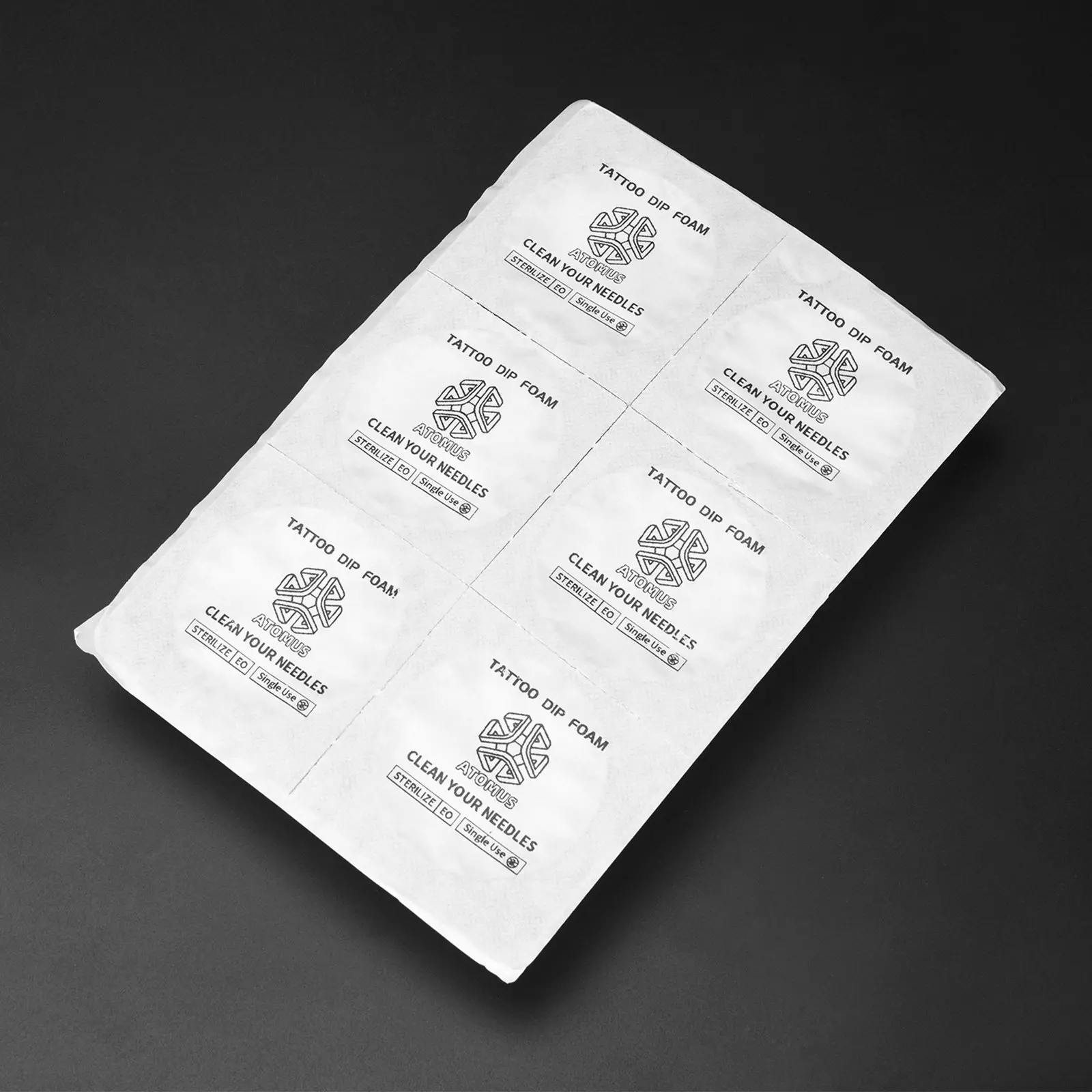 Одноразовые тату-иглы губки для чистки татуировок 6/12 шт.