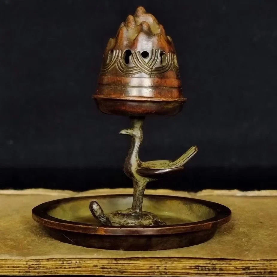 Классическая Бронзовая посуда, черепаха и журавль, пагода яньянская, печь для благовоний, небольшая печь для благовоний, восковая терраса, домашняя мебель,