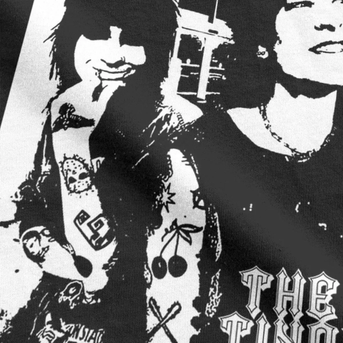Футболка Jake Webber Johnnie Guilbert The Tinas Мужская хлопковая винтажная рубашка с круглым