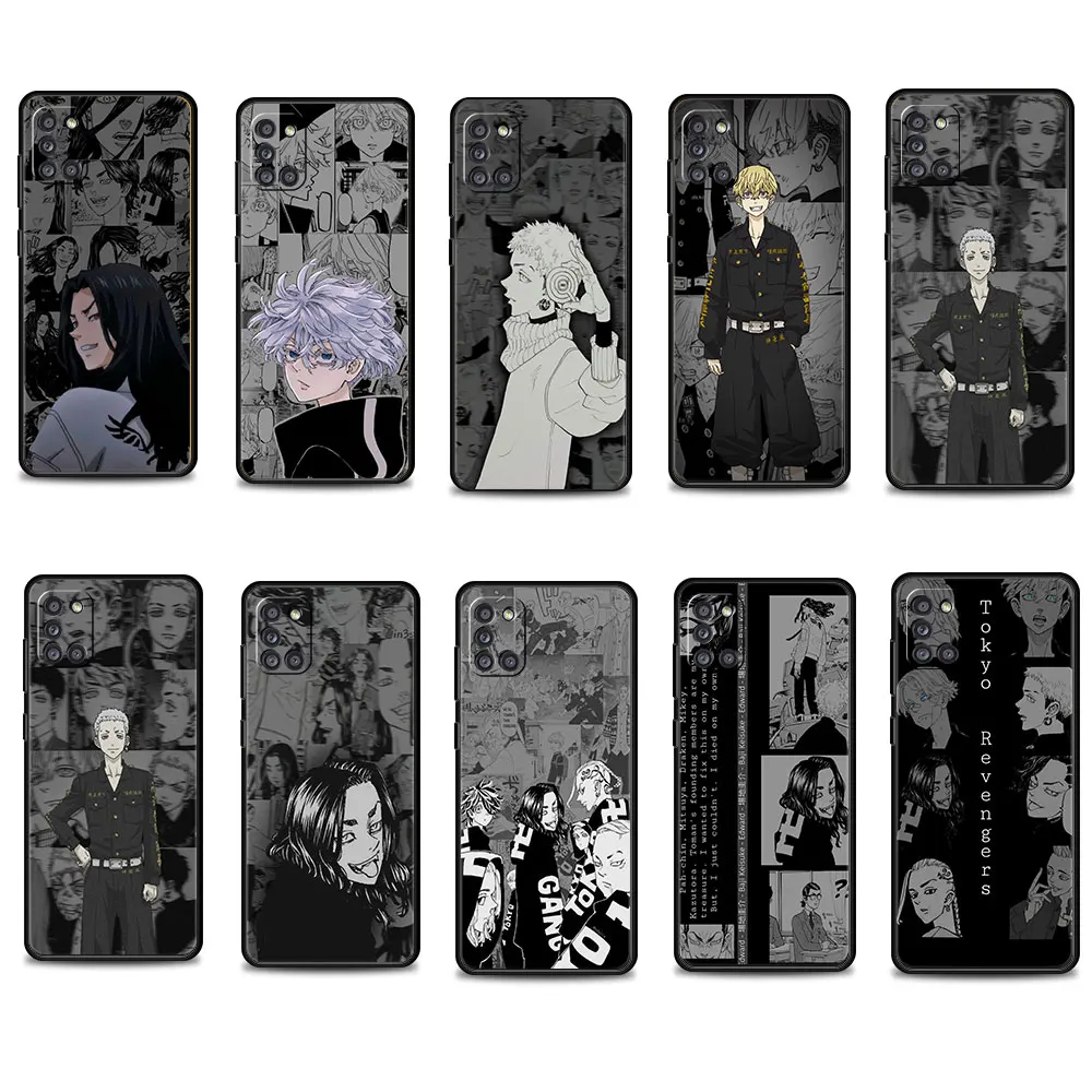 

Case Tokyo Revengers Black Style Coque For Samsung Galaxy A31 A41 A71 A32 4G A21s A72 A12 A02s A52 A51 A53 A22 A33 A13 A52s