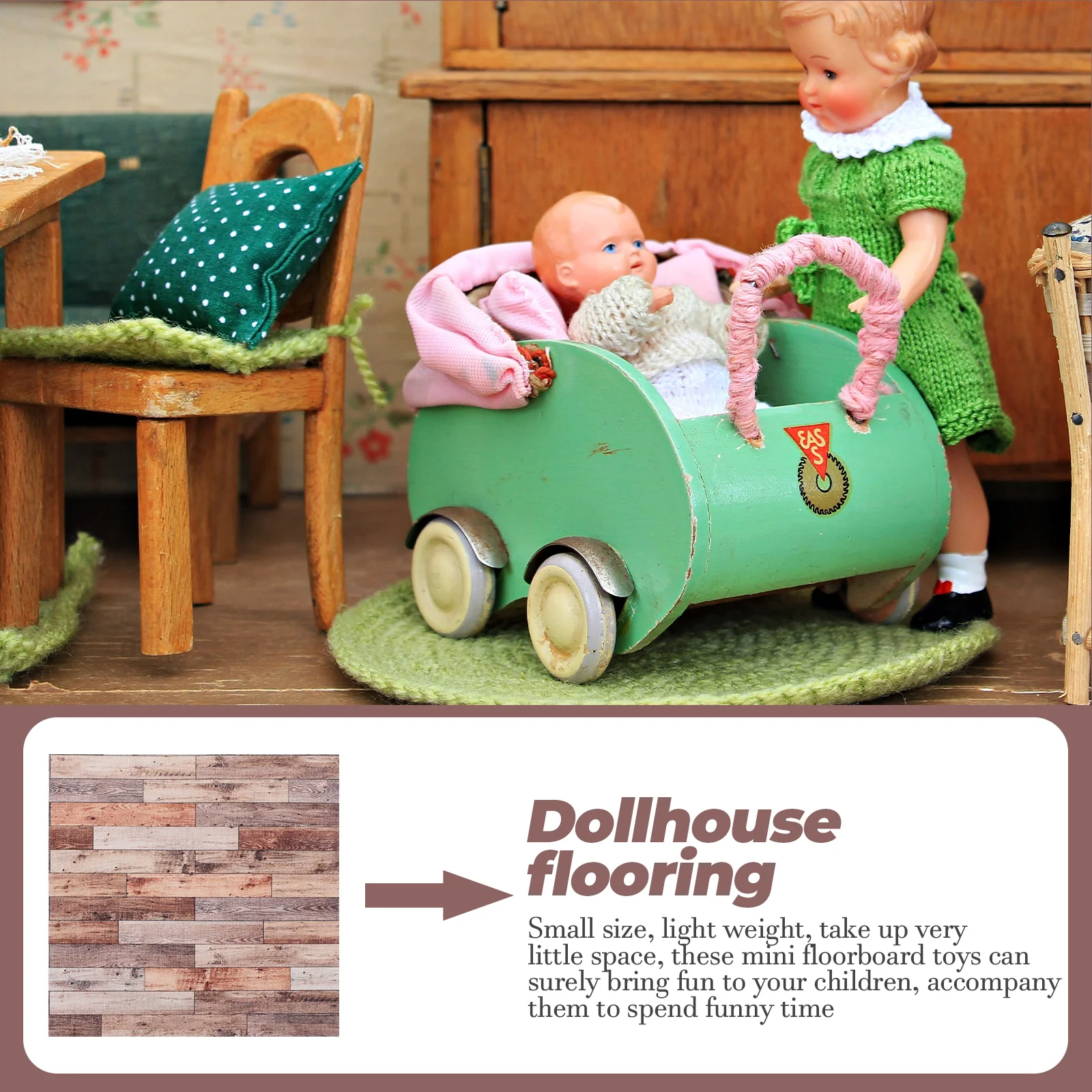 4 шт. напольные доски для кукольного домика миниатюры крошечных поделок