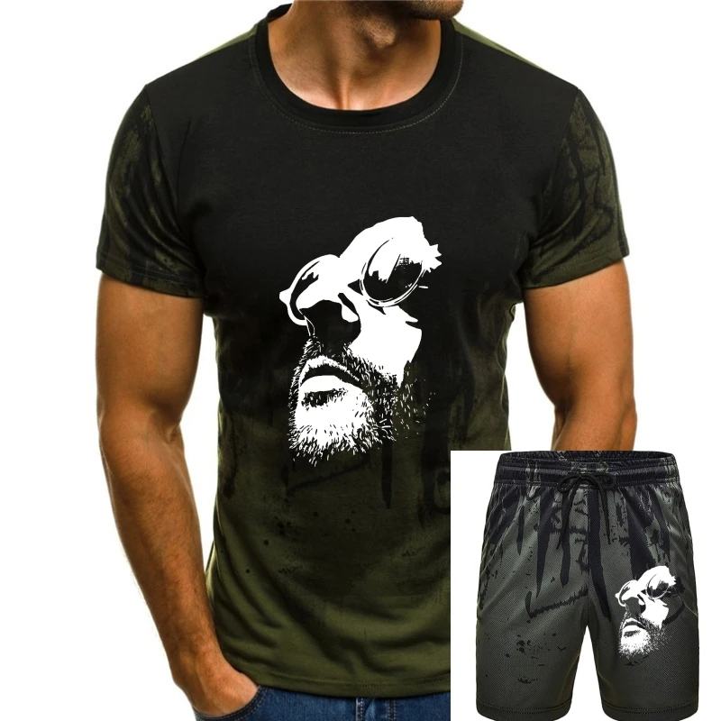 

Leon Movie T Shirts for Men Cotton T-Shirts Round Neck The Professional Mathilda Natalie Portman Besson Tee Shirt Short Sleeve