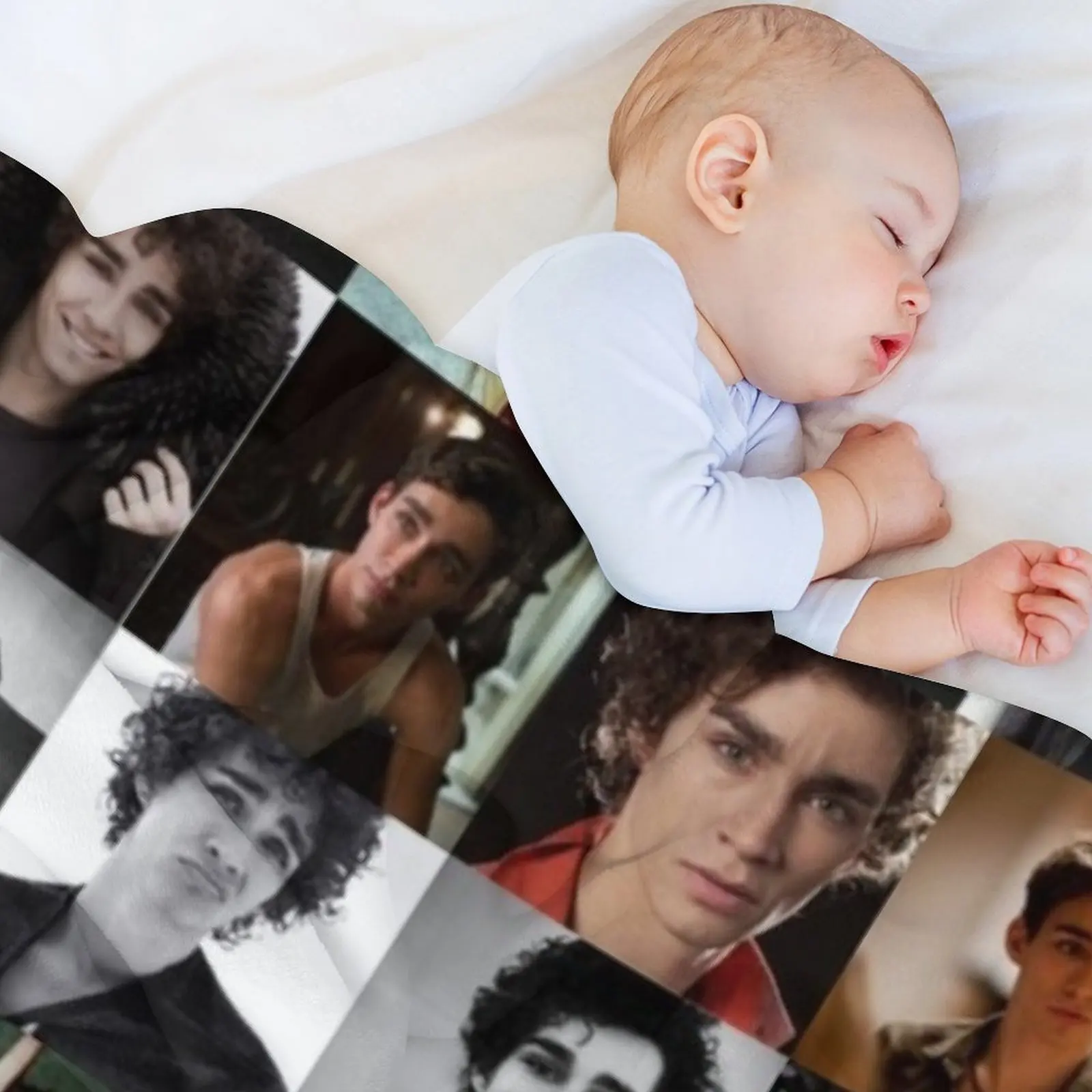 Фото Плед Robert Sheehan, большой, тяжелый, для сна, из поларфлиса №5