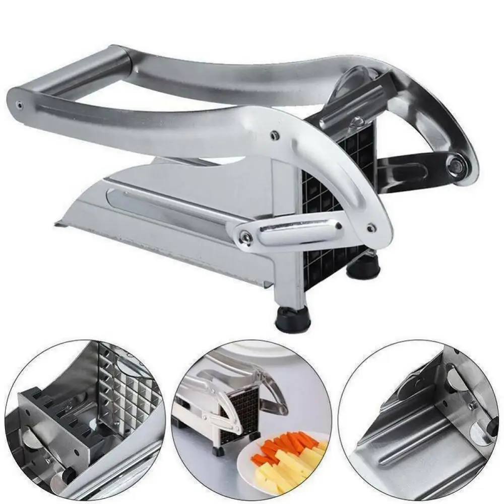 

Stainless Steel Manual Potato Cutter French Fries Slicer Potato Chips Maker Meat Chopper Dicer Cutting Machine Tools For Kitchen