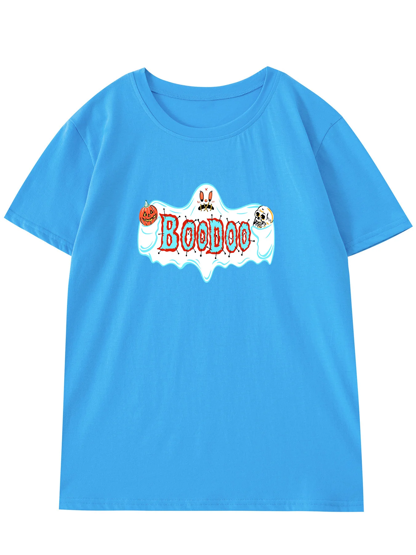 Футболка BOODOO с тыквой черепом призраком Хэллоуин хлопковая Готическая винтажная