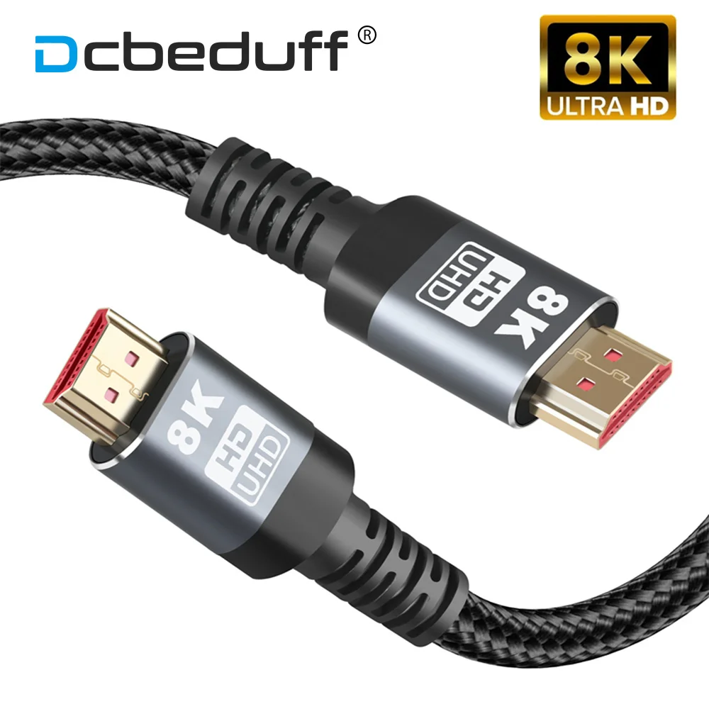 

8K Hdmi 2,1 кабель 4K Ultra HD для Xiaomi Xbox серии PS5 PS4 Ноутбуки Проекторы Apple TV 120 Гц HDMI сплиттер цифровой кабель Шнур