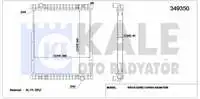 

349350 для водяного радиатора двигателя eurotruck (без рамки)/(MT)