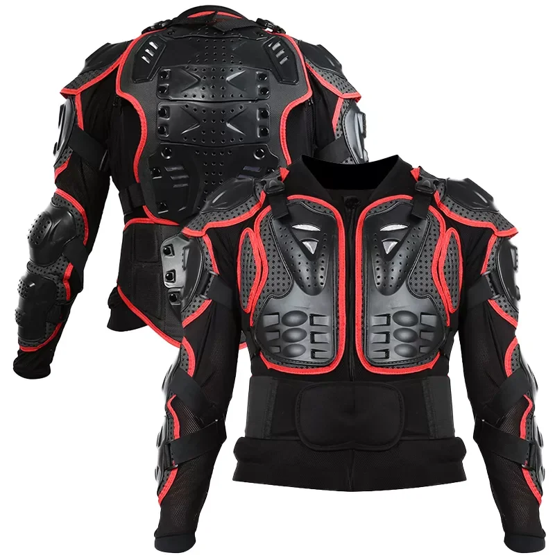 Full Motorcycle Body Armor Protector Shirt Jacket Motocross Back Shoulder Protector Gear Armored Girder Black Wholesale enlarge