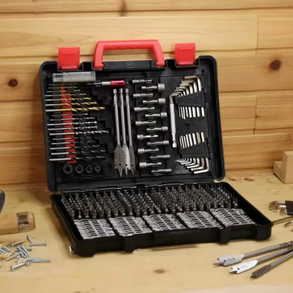 Набор сверл из быстрорежущей стали с титановым покрытием 318 шт./комплект