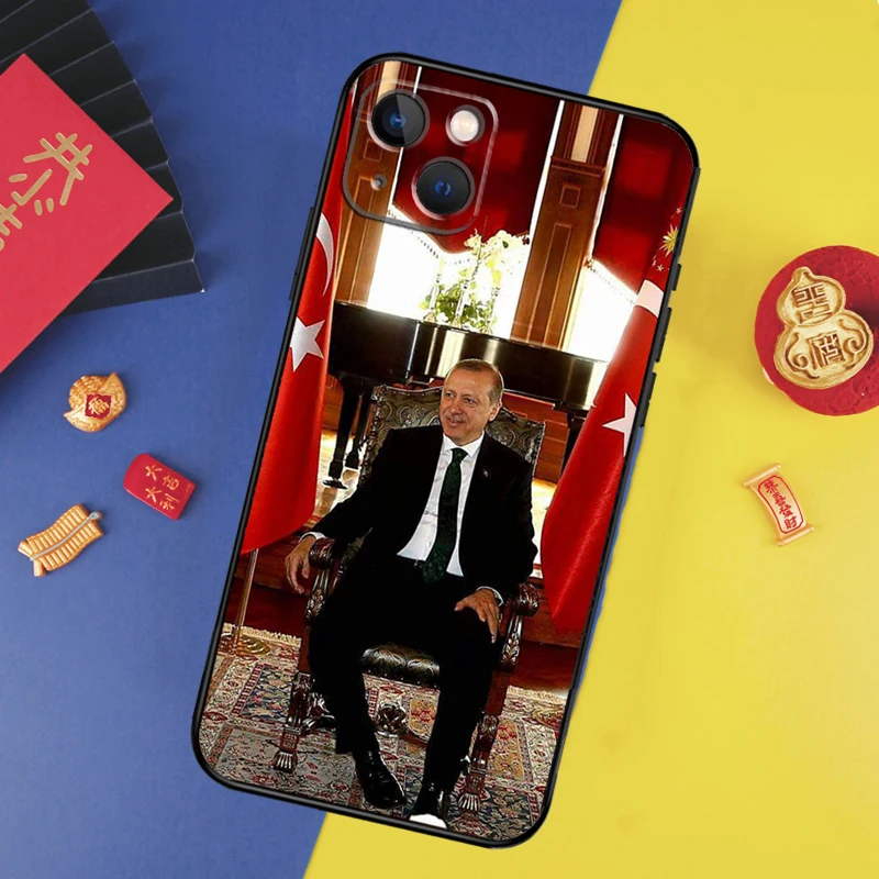 Чехол для телефона President Turkey Реджеп Тайип Эрдоган iPhone 16 15 14 Pro Max 11 12 13 Mini XR 16e Plus Cover