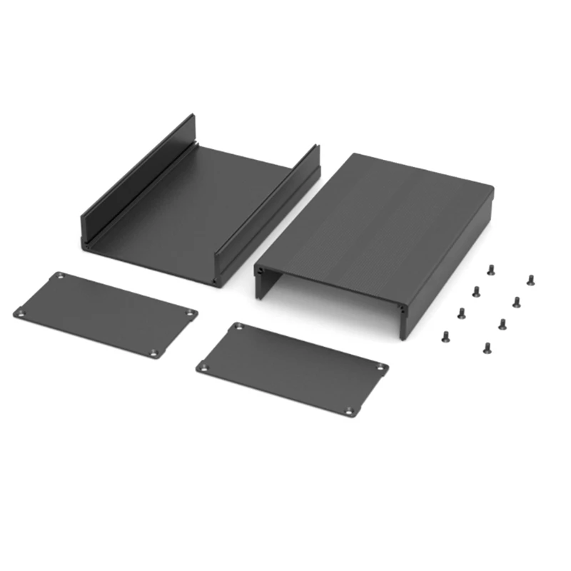 

Aluminum Box Enclosure Case Circuit Board Project Electronic Black 150X105X55mm for Data Board Power Supply Units