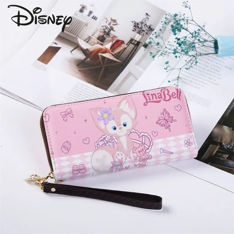 Disney New Wallet Long Zipper Mobile Bag Fashion High Quality Women's Handbag Multi-functional Storage Shopping Zero Wallet