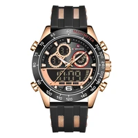 naviforce luxury watches mens dual display digital sport waterproof clock fashion military silicone band quartz wrist watch 2021