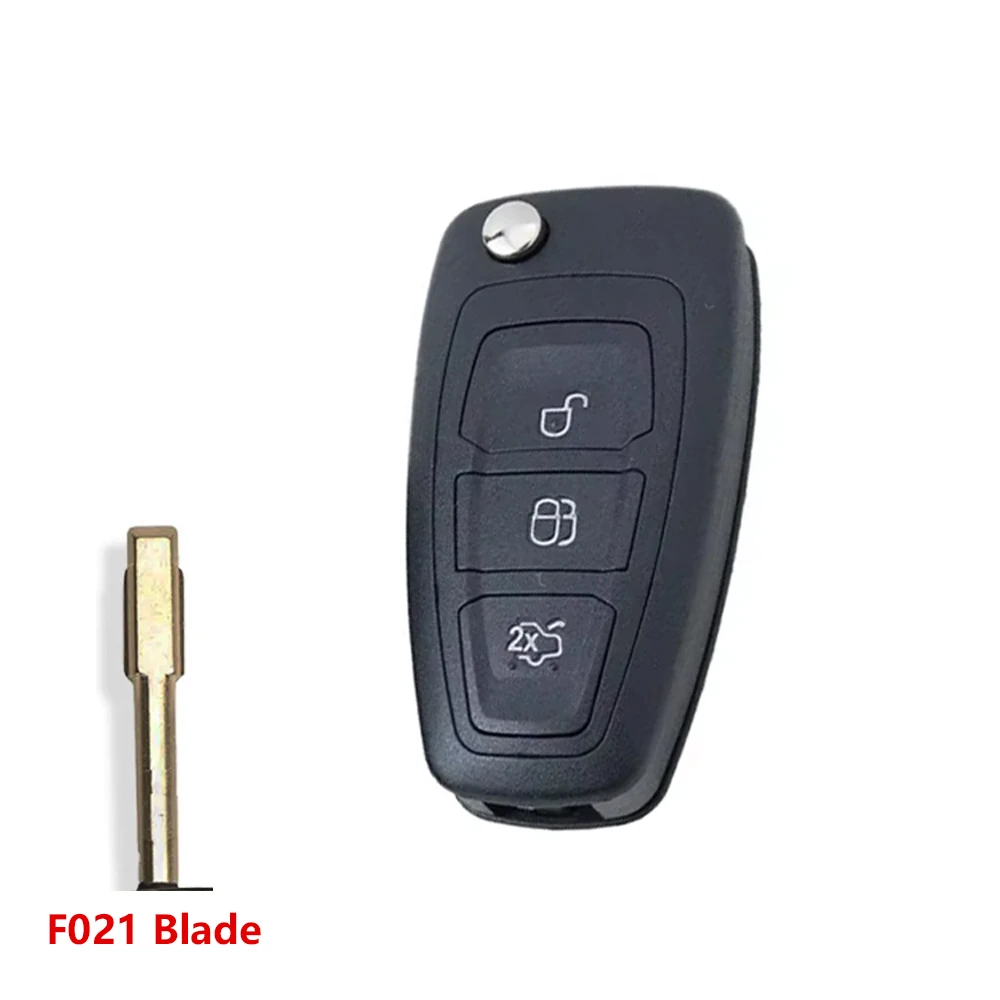 

Корпус автомобильного ключа с 2/3 кнопками для Ford Kuga C-Max S-Max Focus Fiesta Mondeo Galaxy, чехол для автомобильного ключа с лезвием F021/HU101