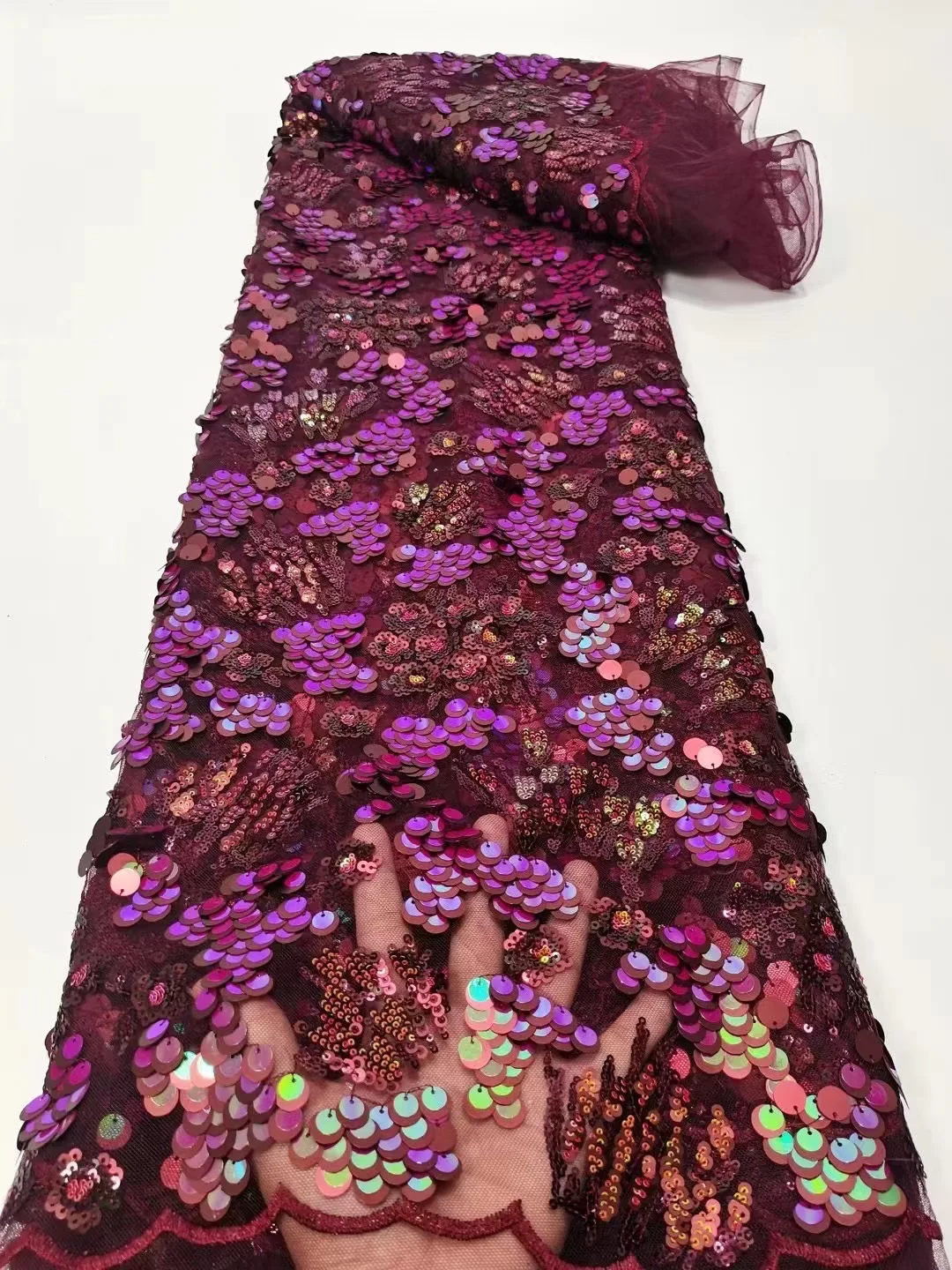 

Новейшая кружевная ткань с блестками 2022, Высококачественная африканская кружевная ткань, французская сетка, тюль, кружевной материал для ш...