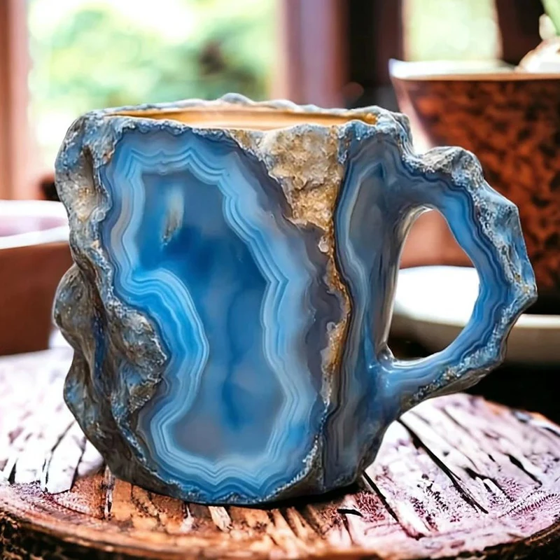 1 шт. минеральная хрустальная кофейная кружка из натурального оникса