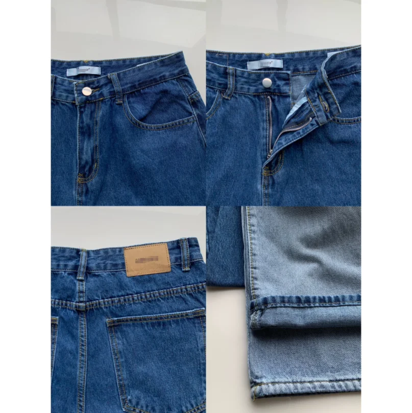 Весна-Осень 2023 корейский дизайн чувственные тонкие стираемые цветные джинсы